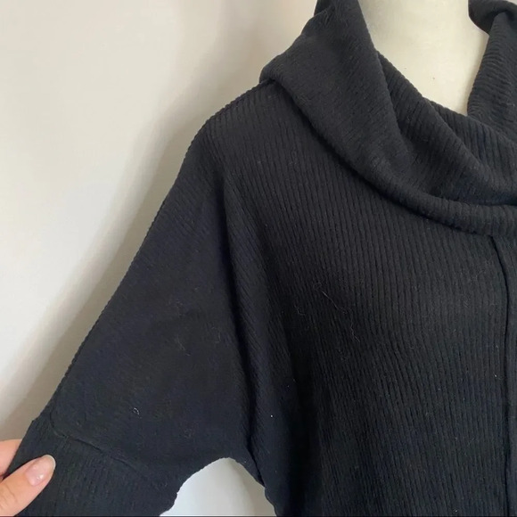 New Nordstrom Ribbed Cowl Neck Oversized Sweater - Picture 4 of 12